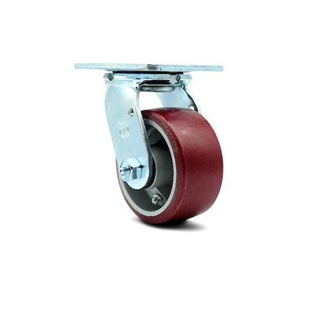 Service Caster 4 Inch Poly on Aluminum Wheel Swivel Caster with Ball Bearing SCC-30CS420-PAB